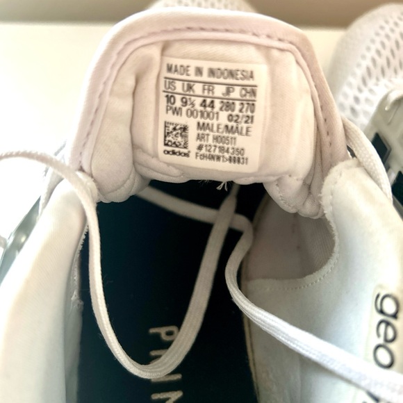 Adidas EQ21 RUN Running Shoes White Solar Red Mens Size 10 - Picture 6 of 6